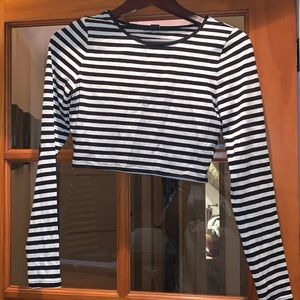 STRIPE CROP TOP SIZE m